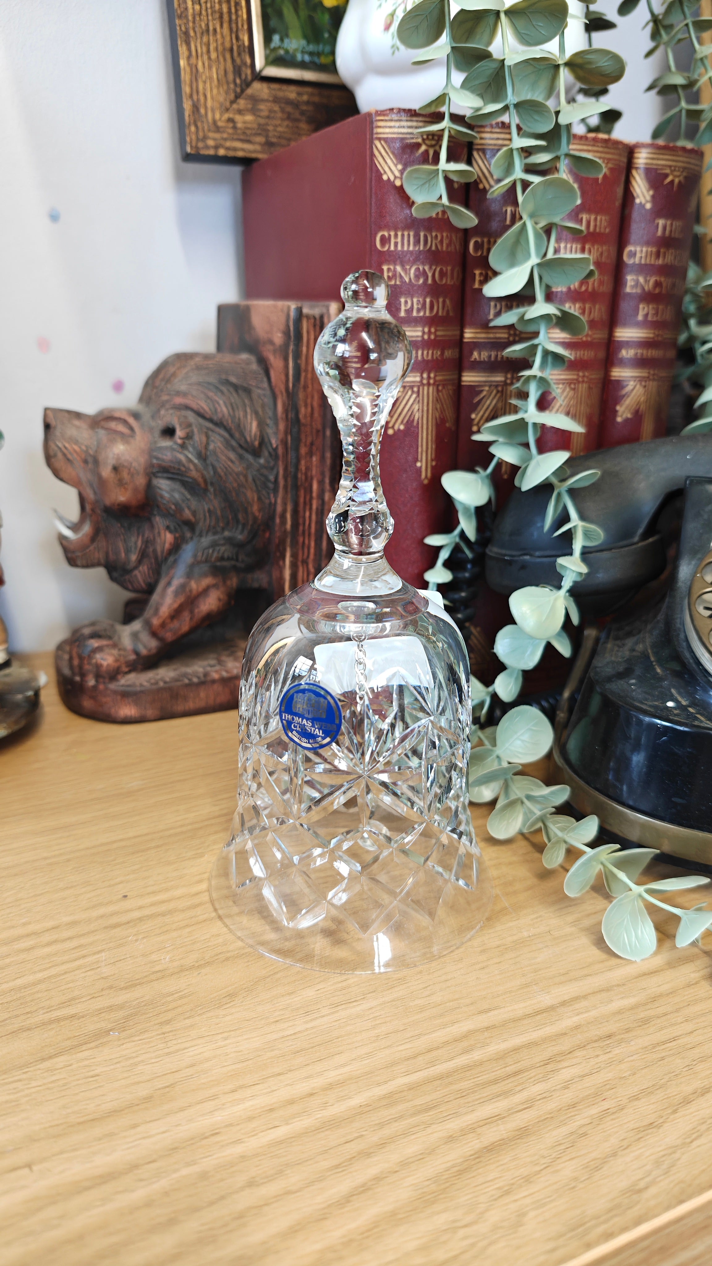Beautiful Thomas Webb crystal hand bell