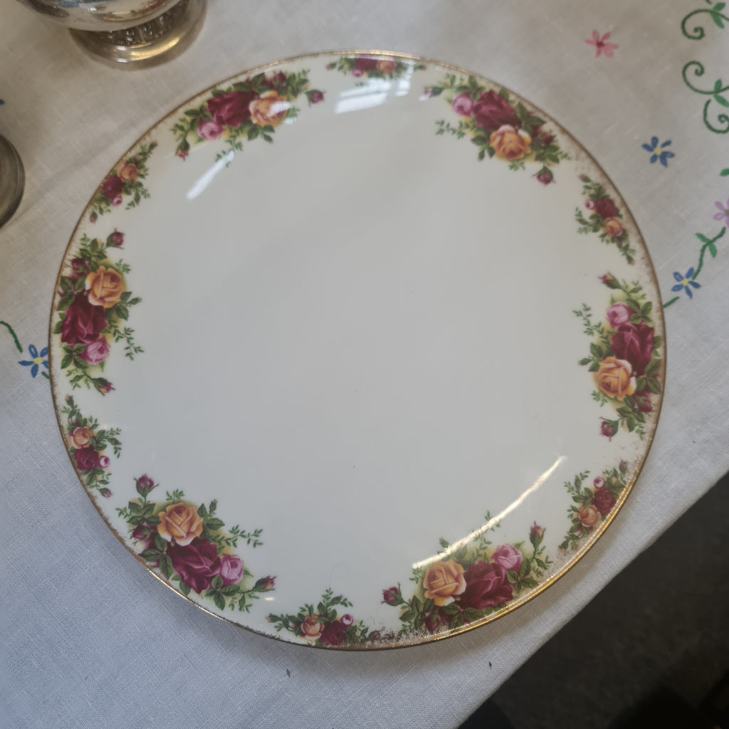 Royal Albert old Country Rose Cake stand- 1962 version