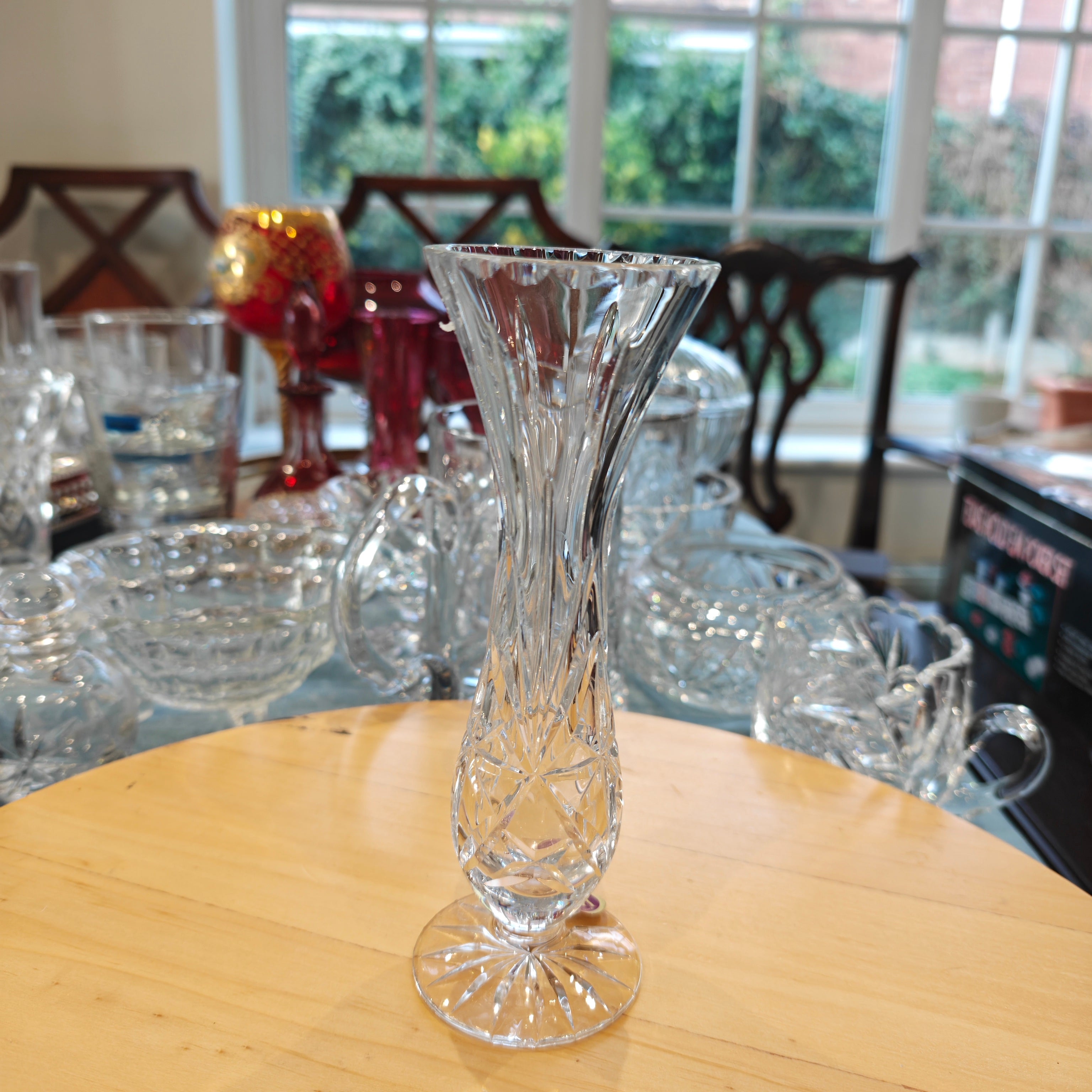 Webb's continental Cezchoskovajis crystal rose vase