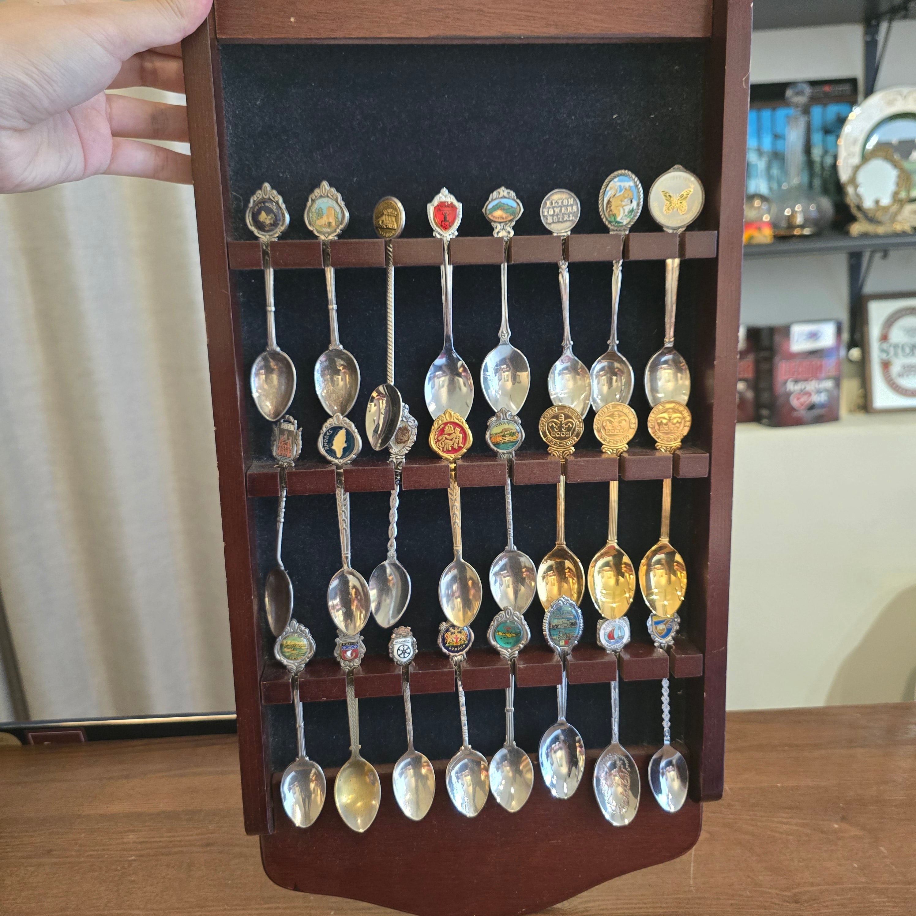 Collection of Vintage Souvenir Spoons