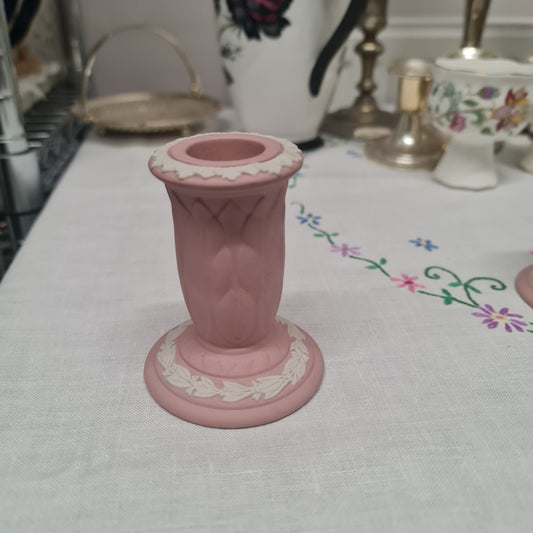 Wedgwood jasper the pink candle holder