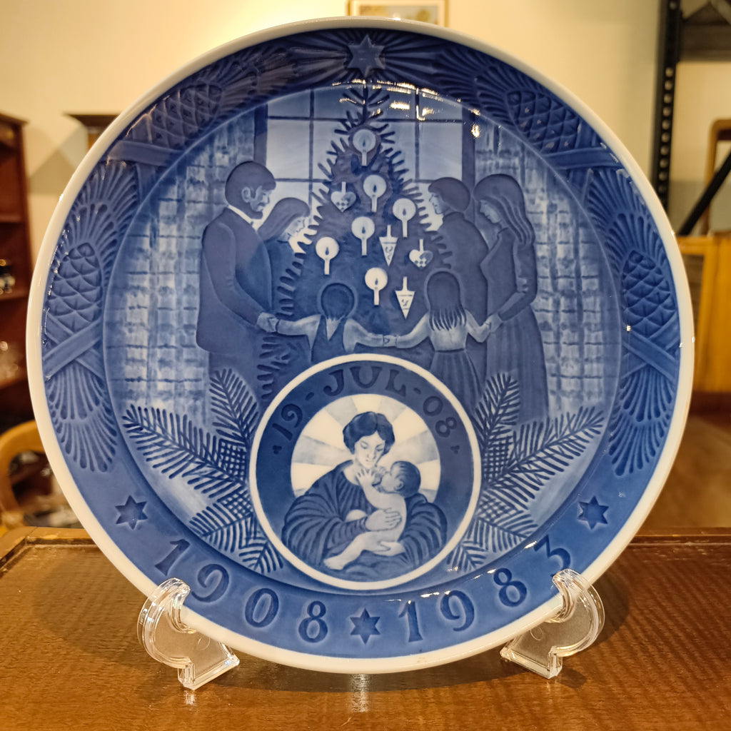 Vintage Royal Copenhagen Christmas Anniversary Commemorative Display Plate, 1983, 24cm