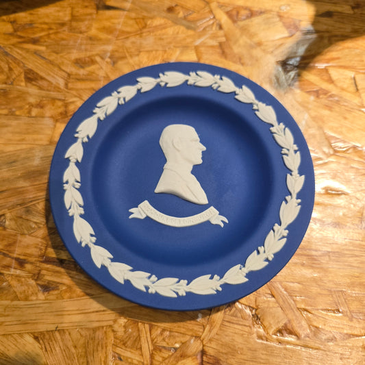 Wedgwood jasperware dark blue Duke of Edinburgh dish