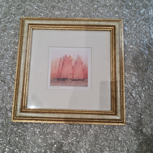 William L Wyllie 1Yacht Seascape Etching