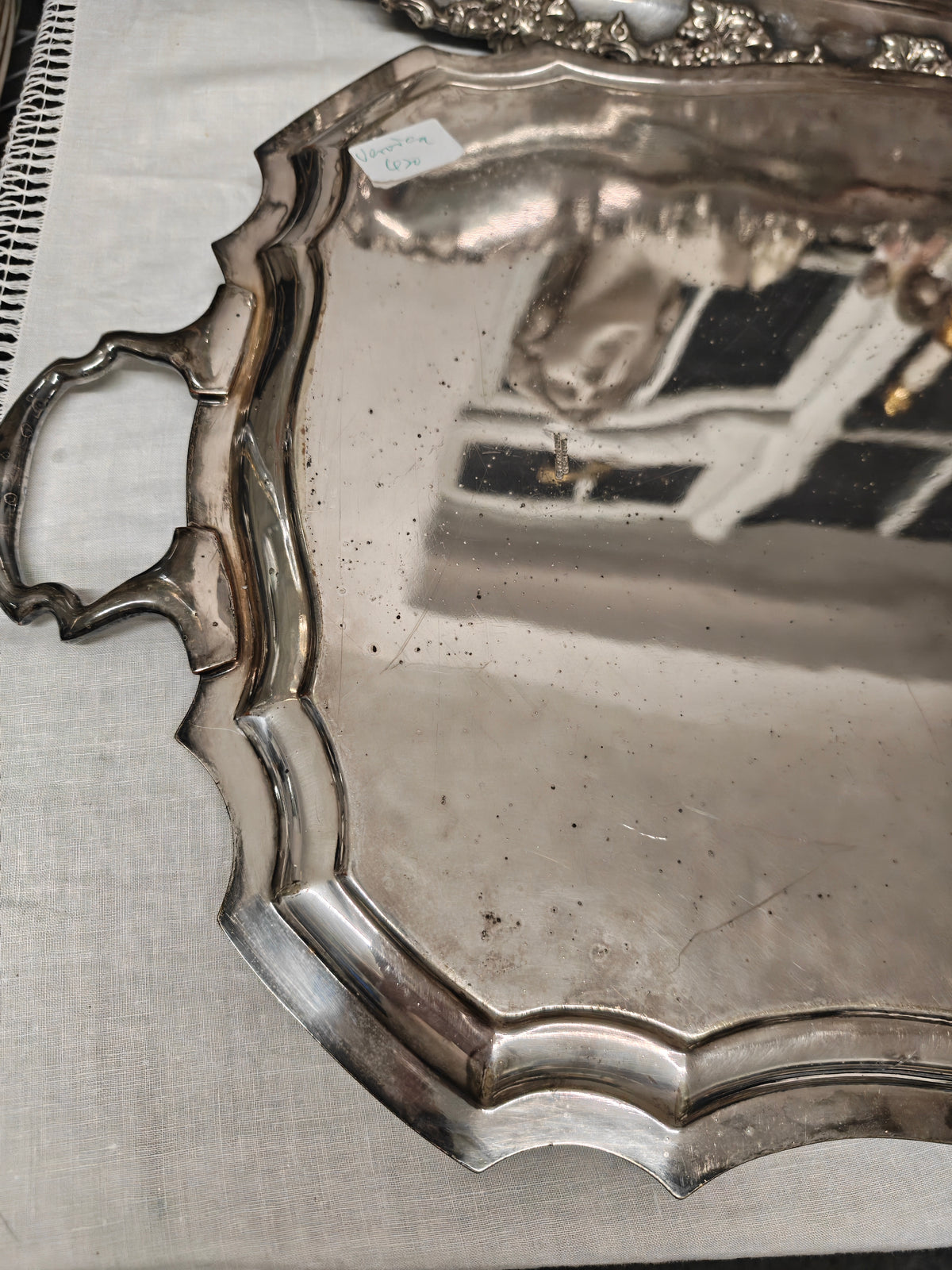 WALKER & HALL ENGLISH PRINCE's SILVER  PLATED TWO-HANDLED TEA TRAY
