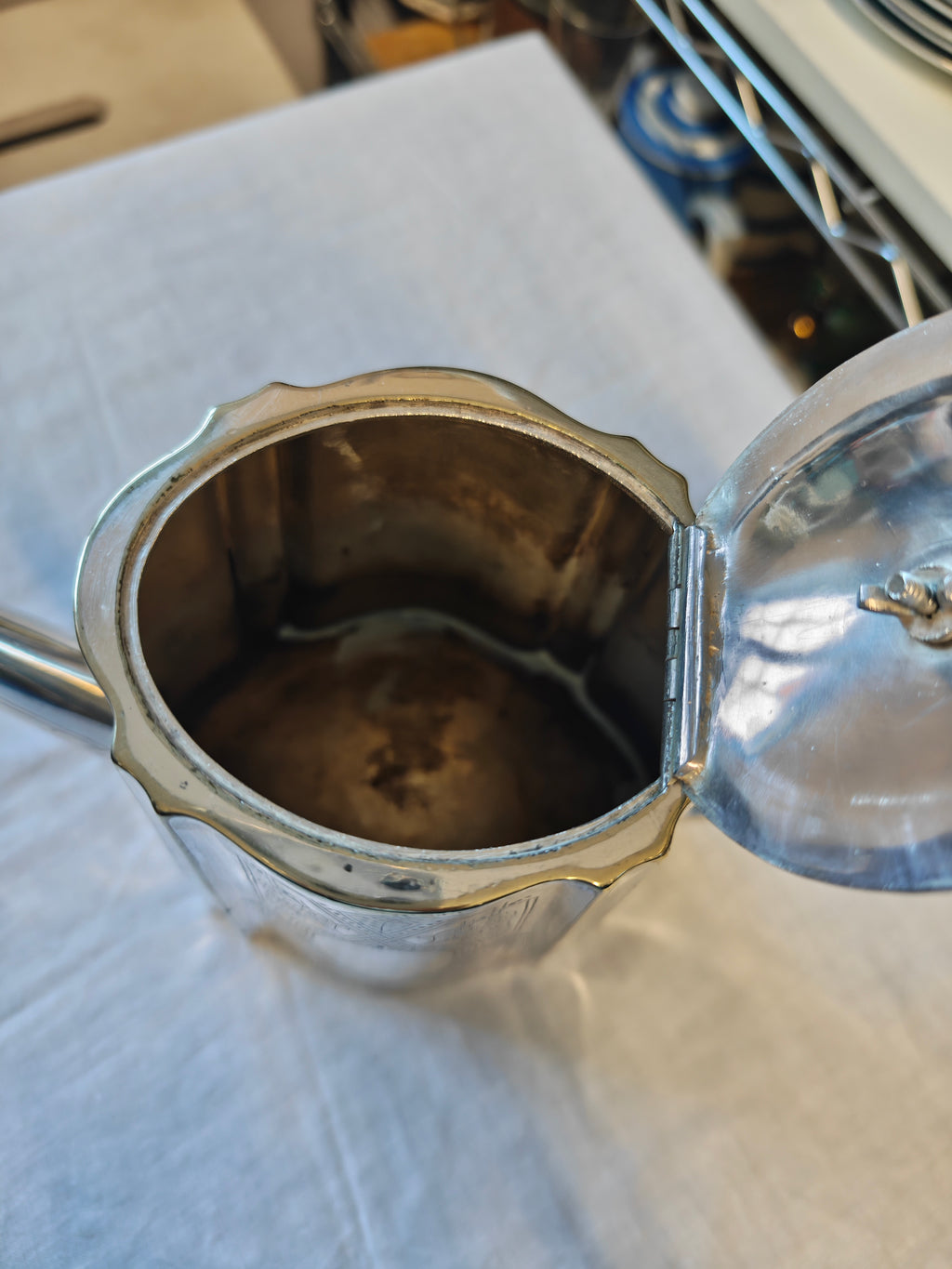 Victorian silver plated teapot with A1 plating.