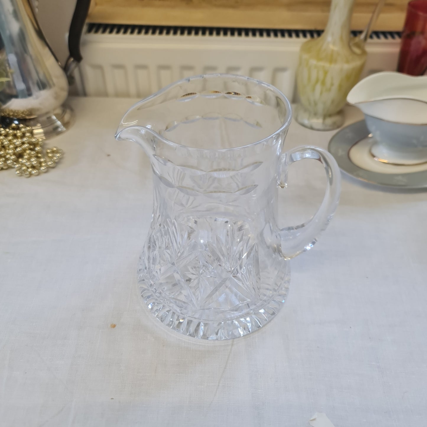 Gorgeous  Vintage crystal big jug