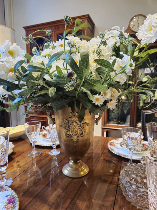 Faux Flowers with Vase