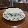 Crown Staffordshire Soup Coupe with Saucer