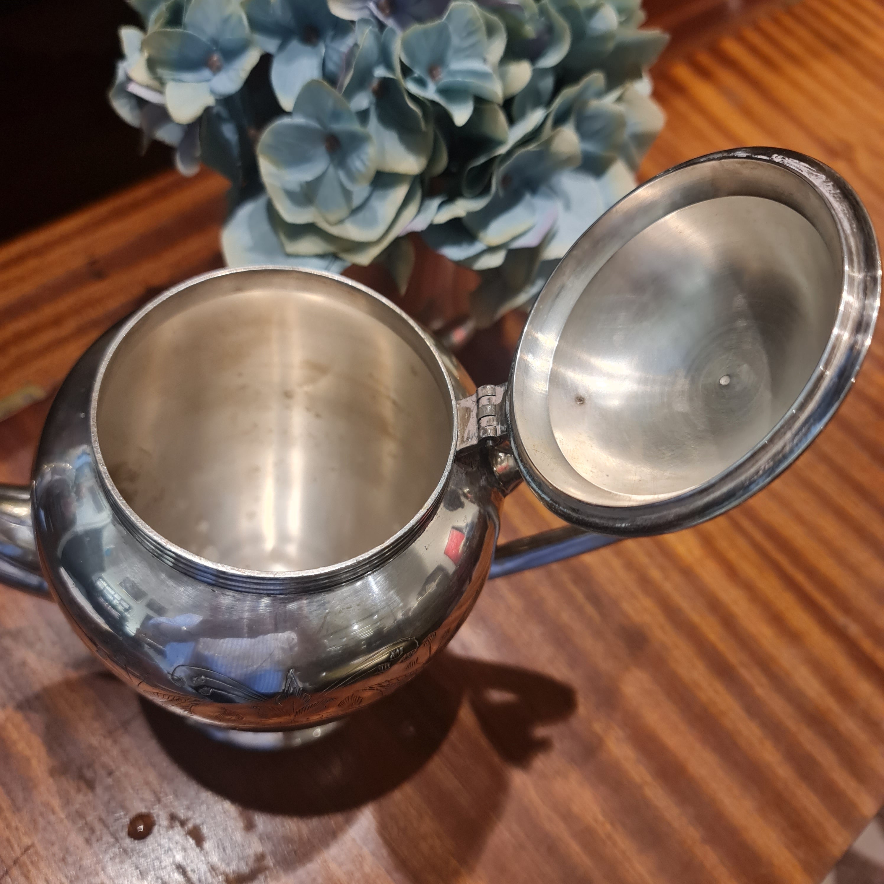 Antique Hand Soldered Tea Pot Made in India