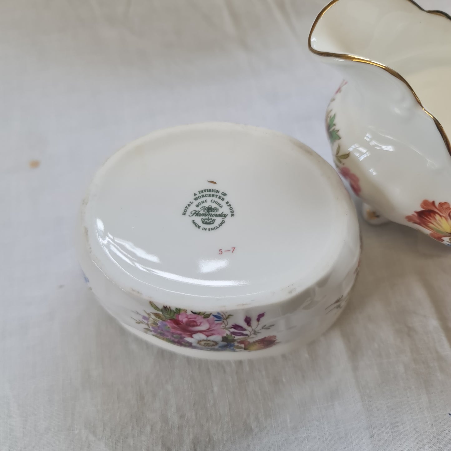 Vintage rare Hammers let milk jug and sugar bowl