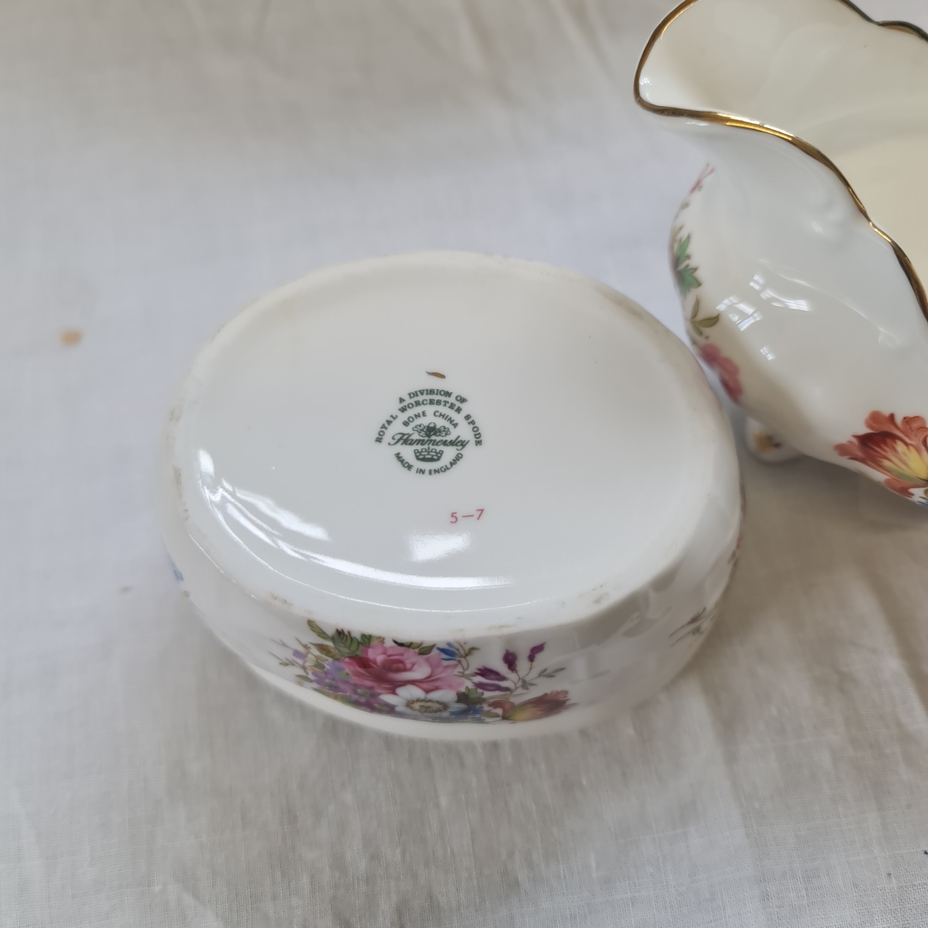 Vintage rare Hammers let milk jug and sugar bowl