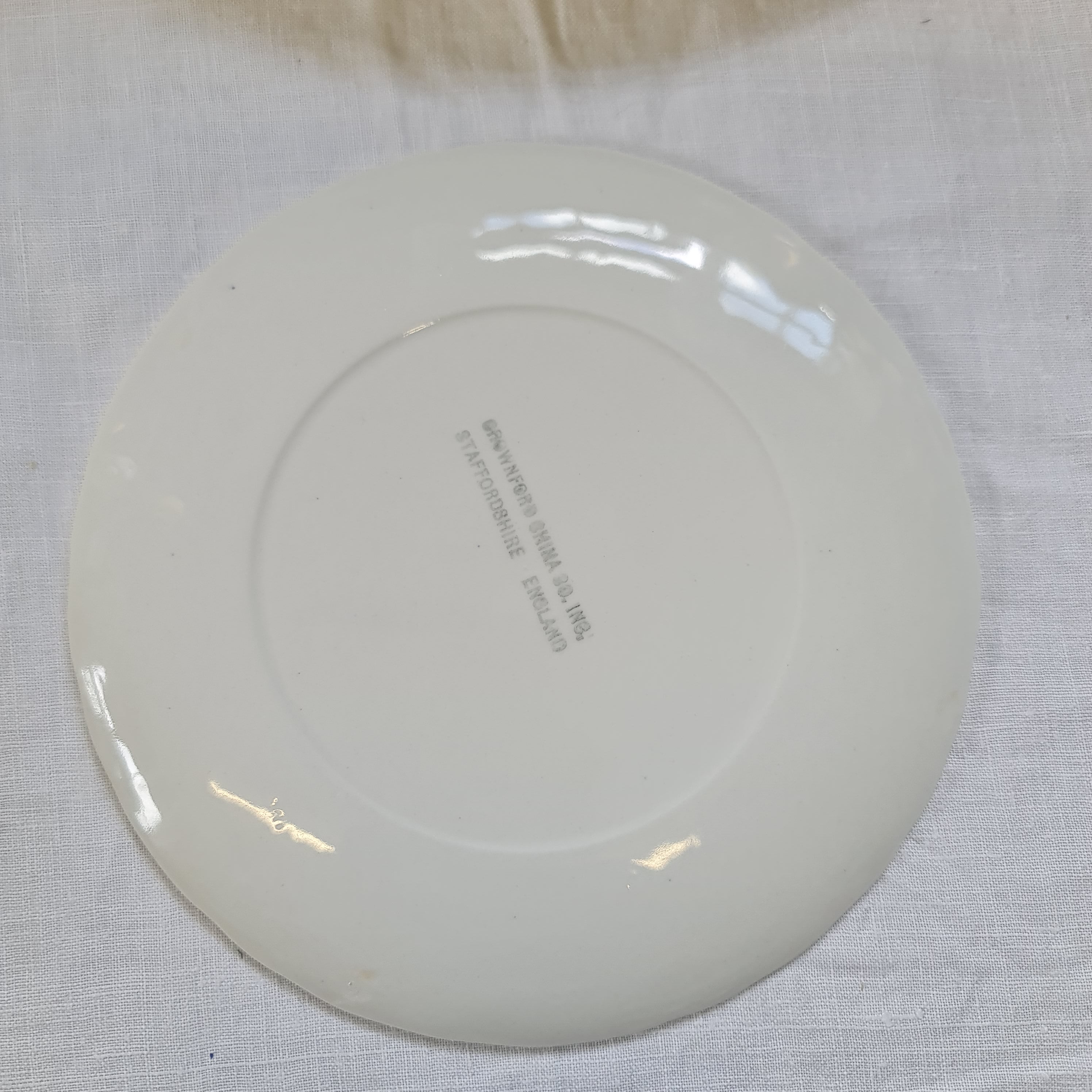Staffordshire hand painted plate