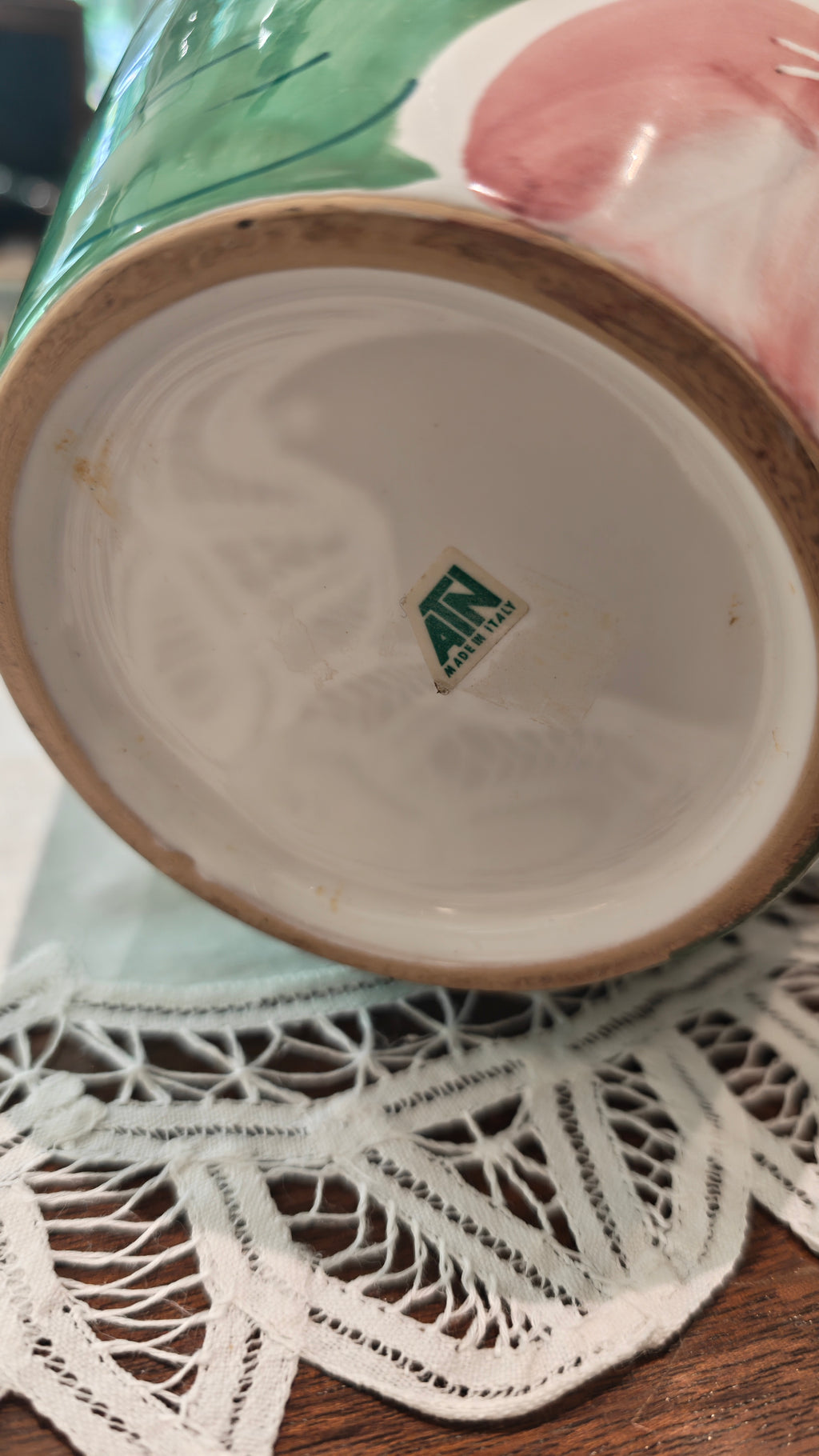 Vintage Hand Painted Jug - Made in Italy