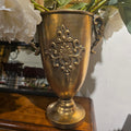 Tin Vase with Gold Gilt