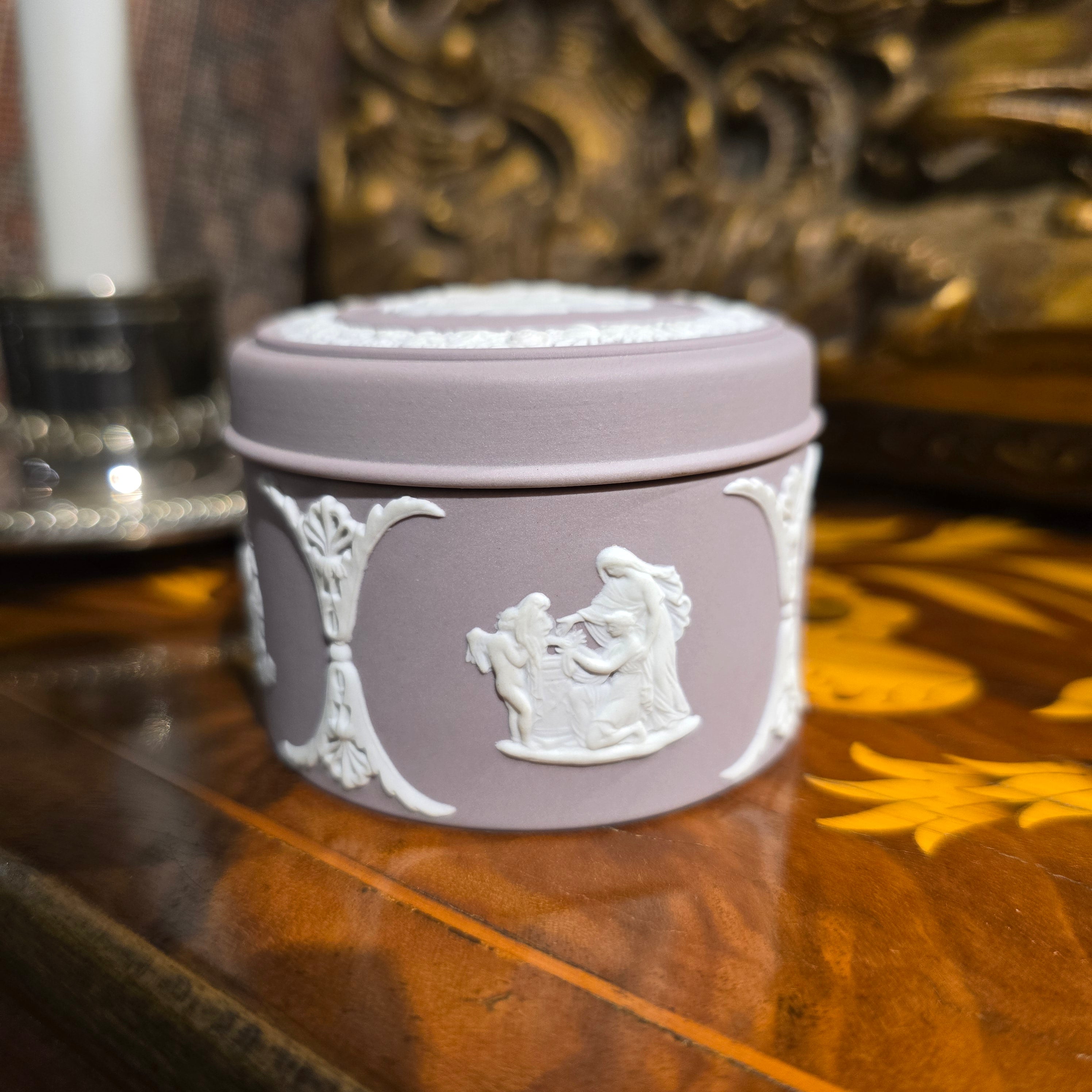 Assorted Wedgwood Jasperware Lilac Series