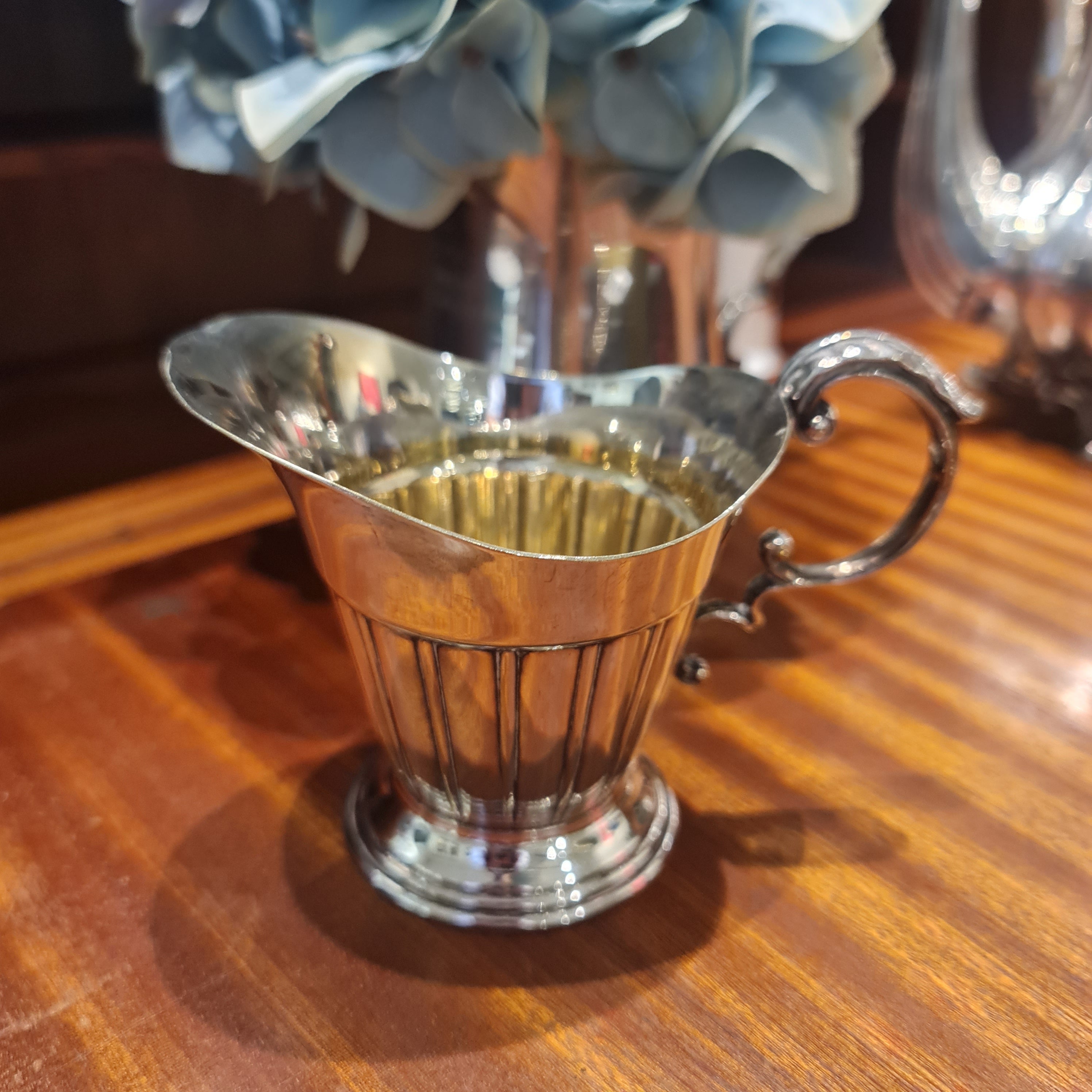 Vintage Sheffield silver plated milk jug