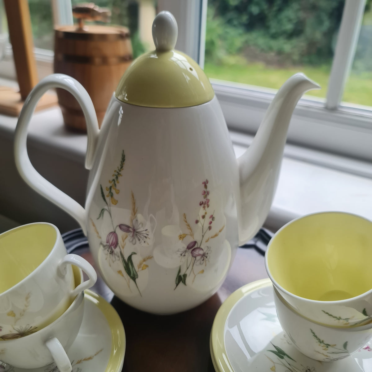 Stunning vintage Old Foley coffee set with coffee pot