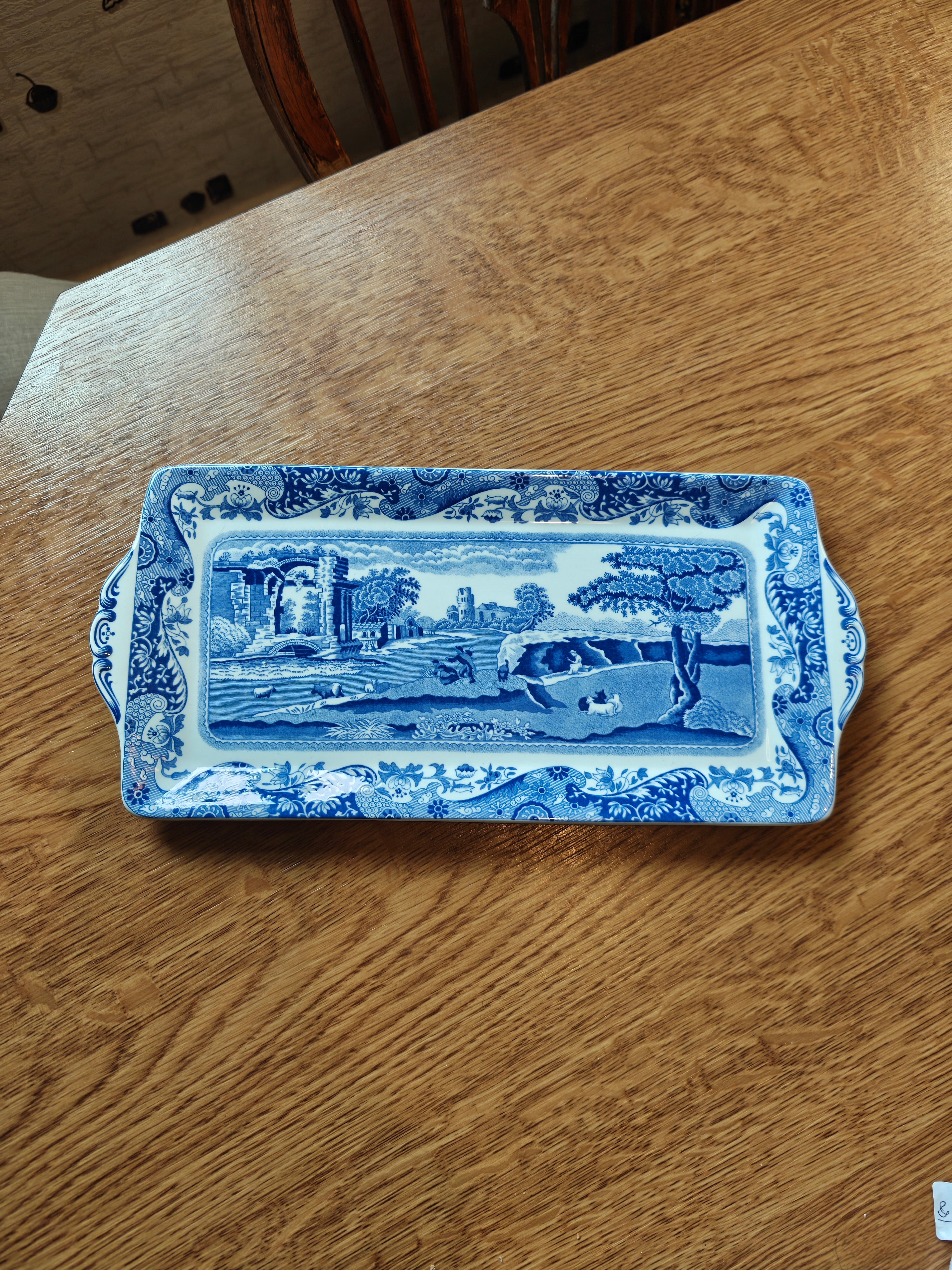 Lovely Spode blue Italian serving platter