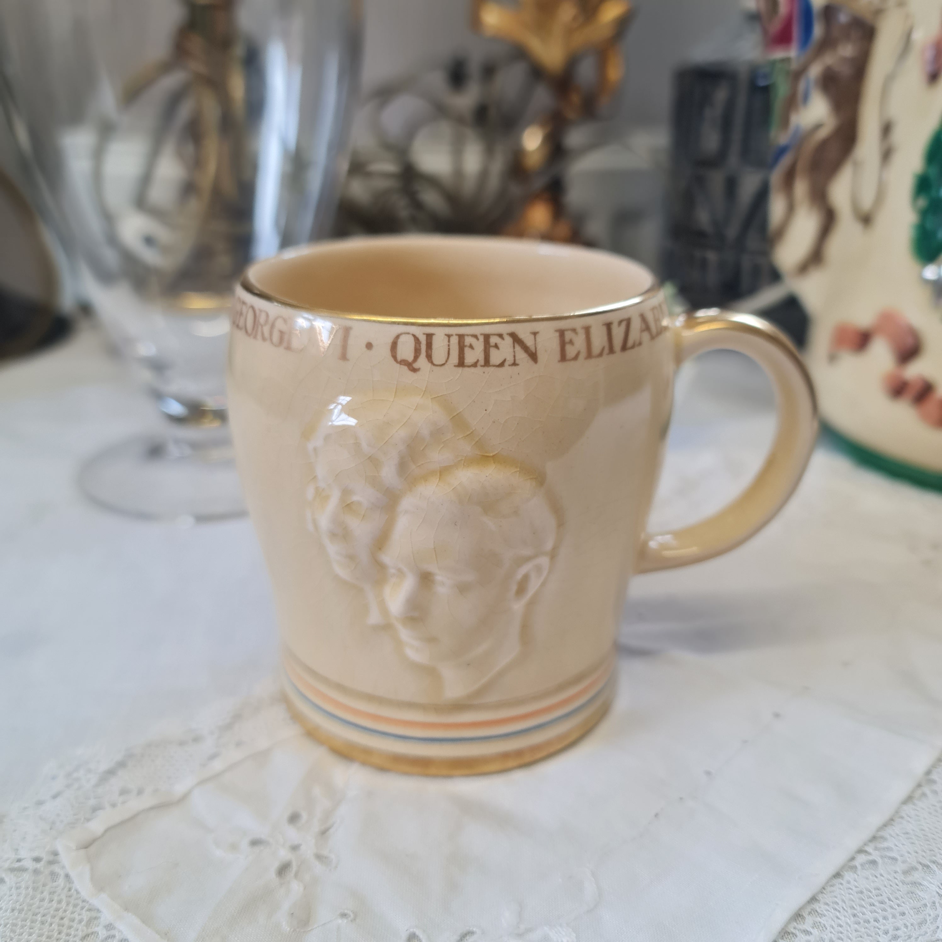 KING GEORGE VI QUEEN ELIZABETH CORONATION 1937 MUG