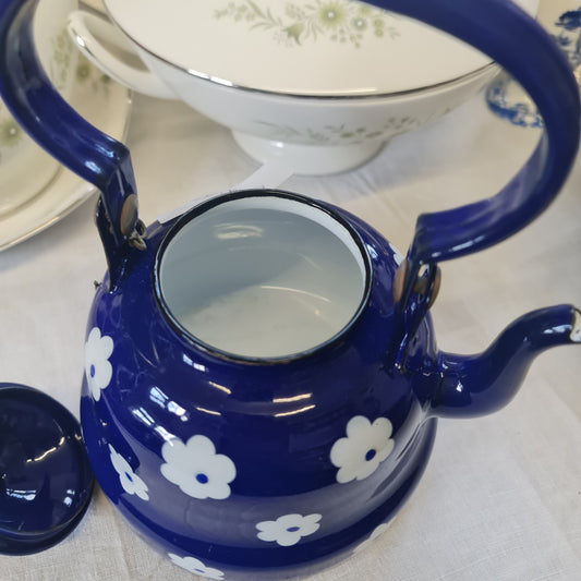 Yugoslavia vintage enamel cute kettle