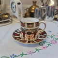 Royal Crown Derby handpainted imari coffee set c1981