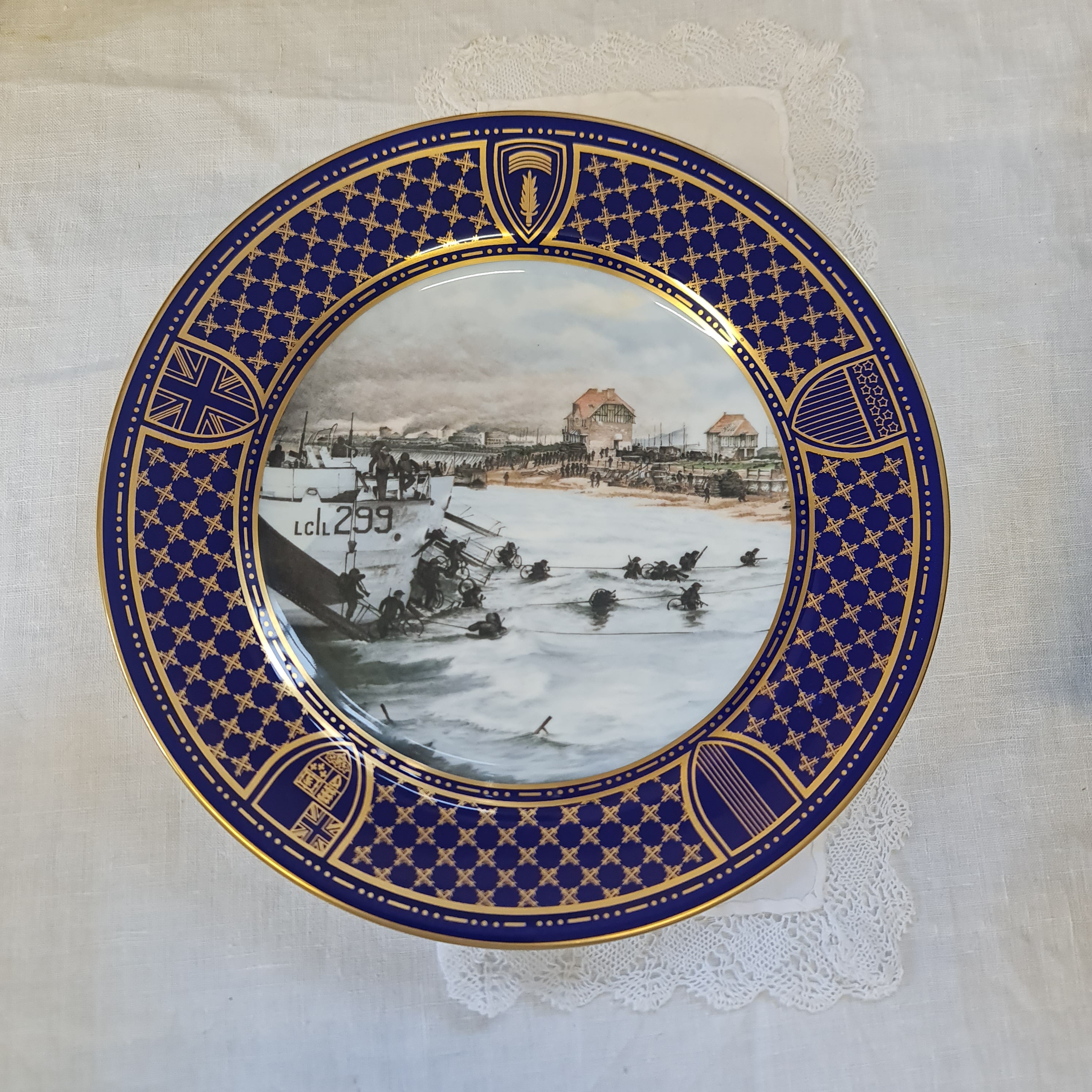 Spode Imperial War Commemorates plate - Juno beach