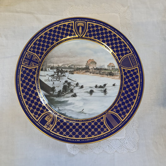 Spode Imperial War Commemorates plate - Juno beach