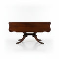 Antique Drop Leaf Stamp Shape Coffee Table