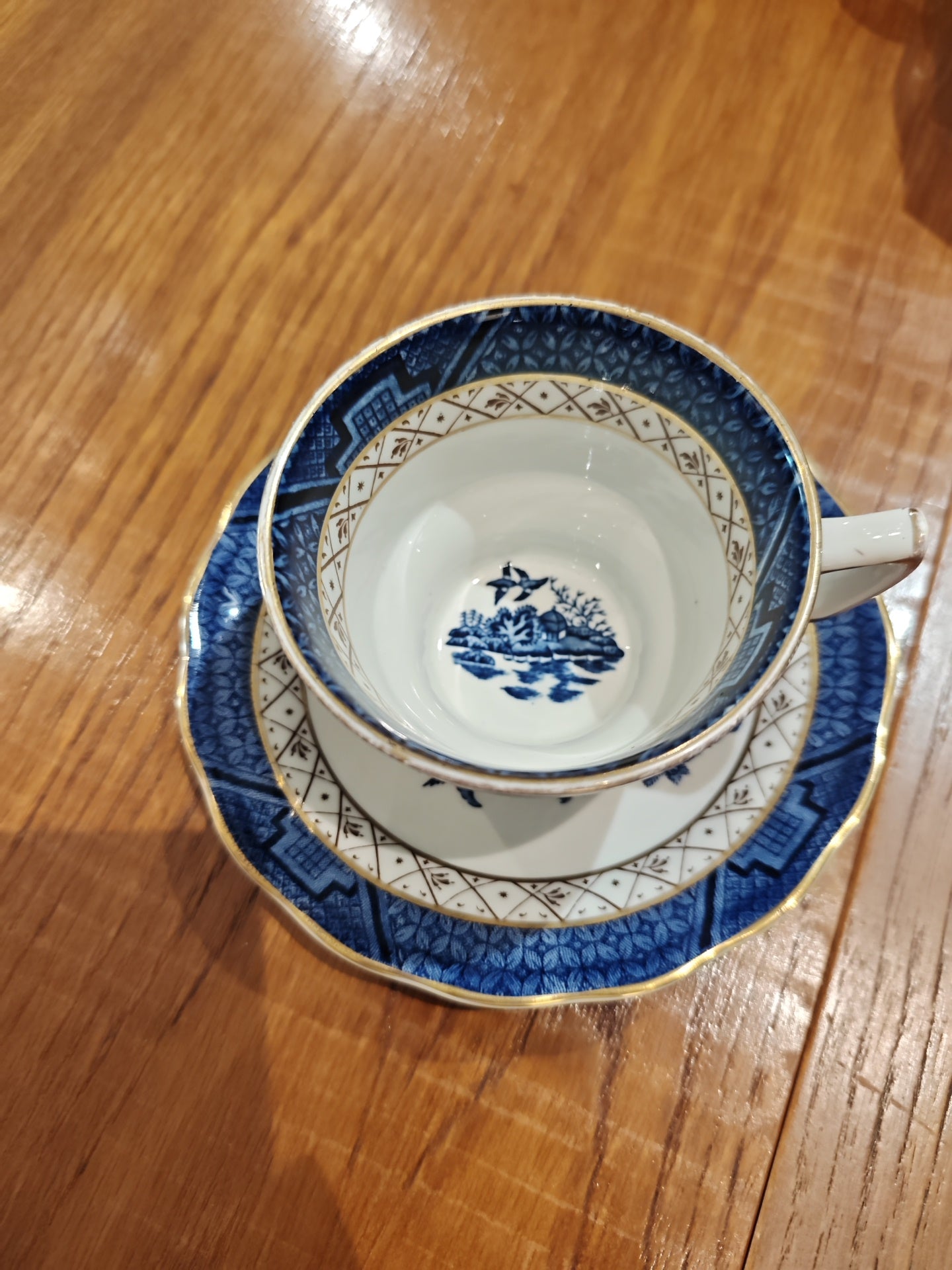 Vintage booths real old willow tea set