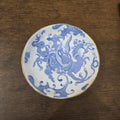 Royal Worcester blue dragon saucer