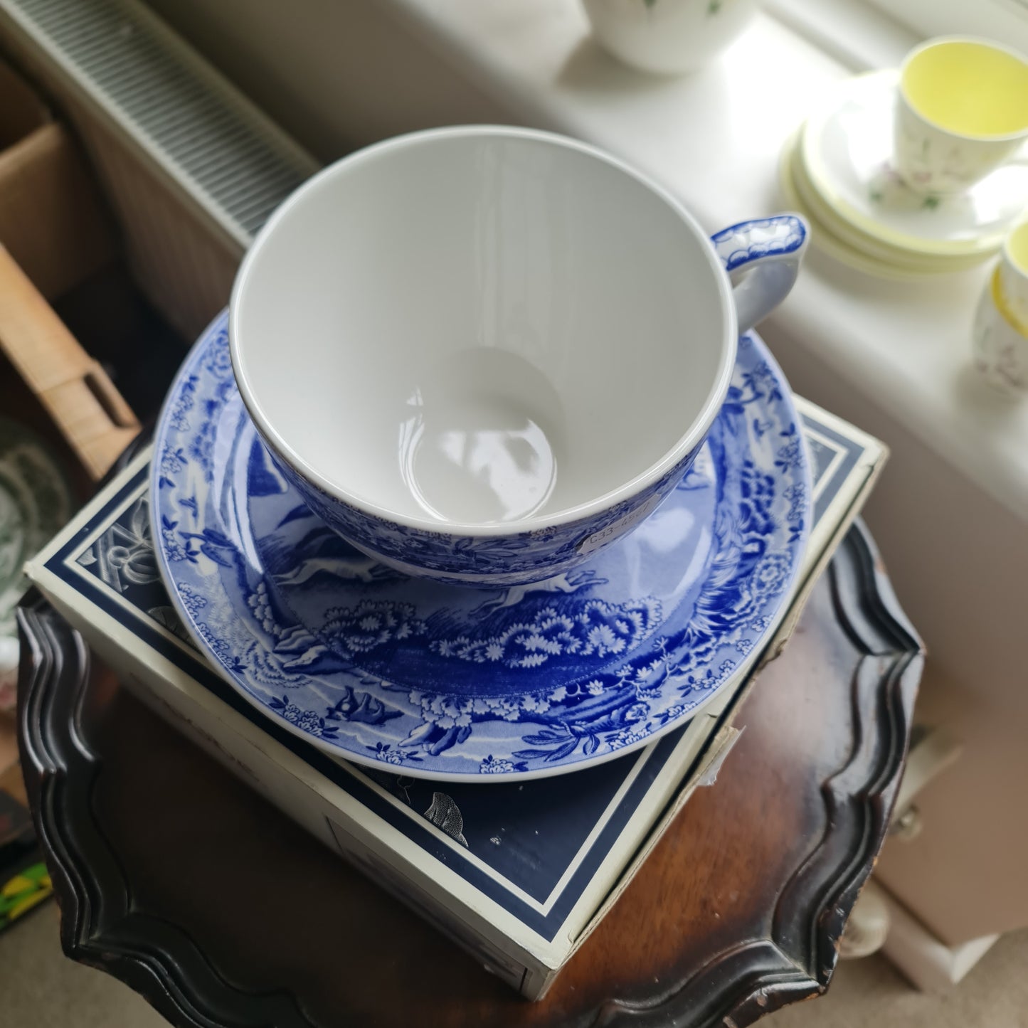 Rare big Spode Blue and white tea set - BNIB