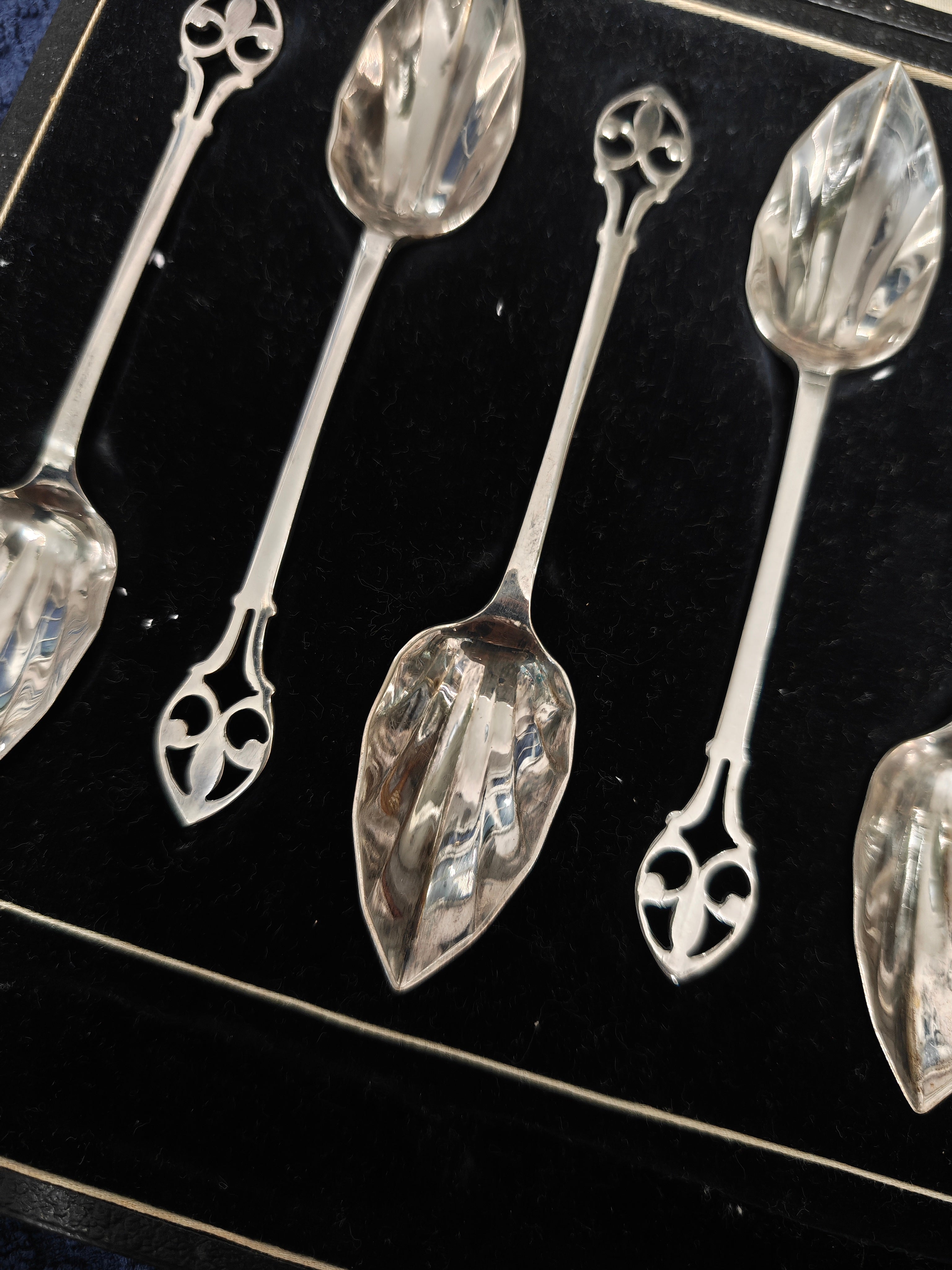 Vintage silver plated desert spoon