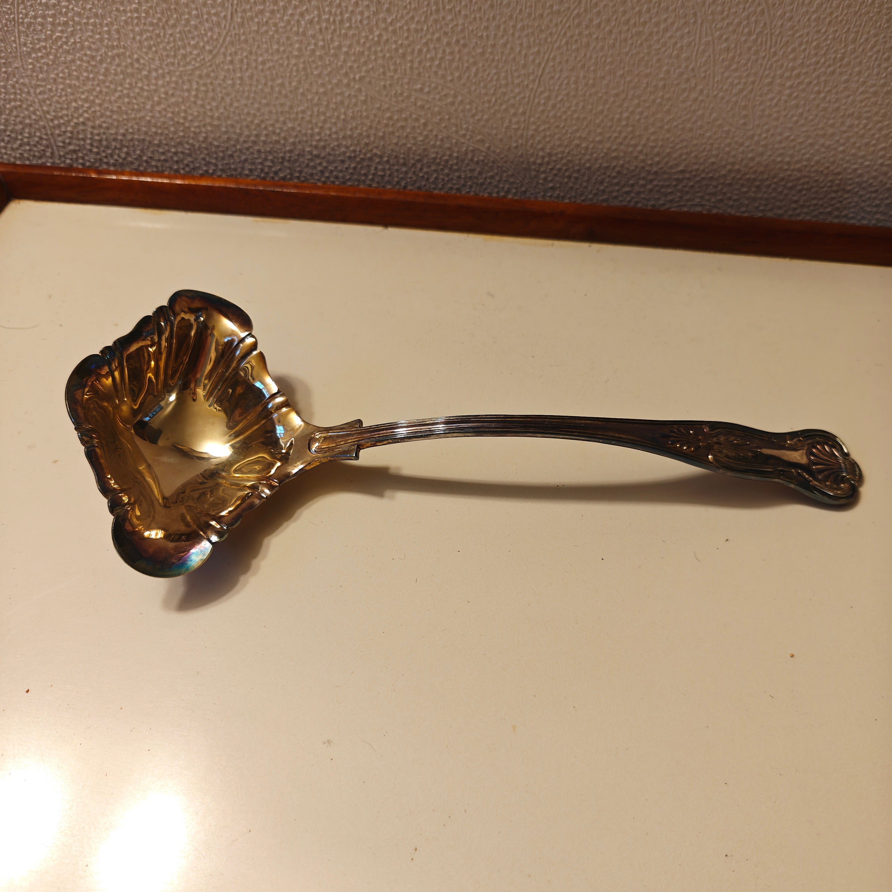 Gorgeous vintage Silver plated ladle L 13 cm