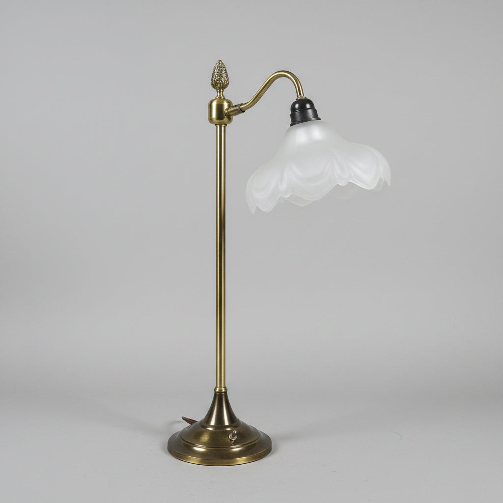 Vintage Frosted Glass Table Lamp