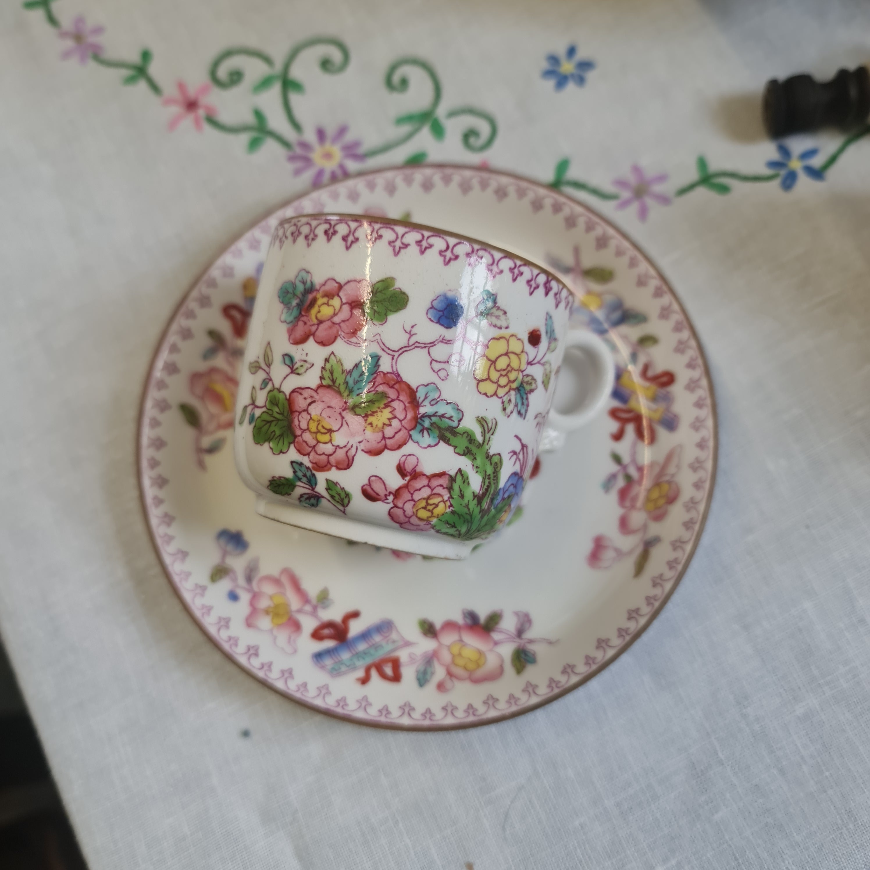 Amazing Handpainted 1898 Davenport tea set