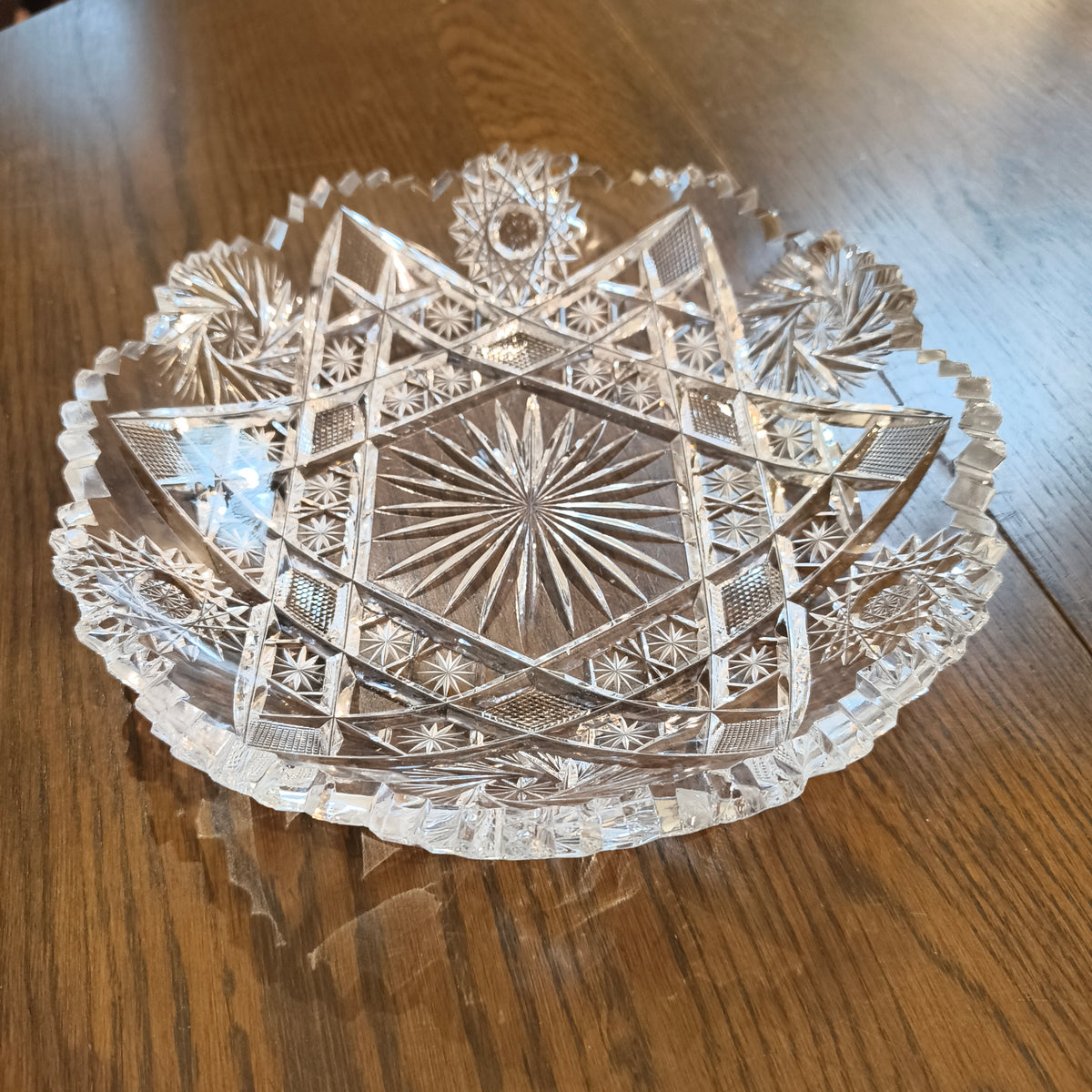 Vintage Crystal Fruit Dish