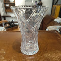 Vintage British Cut Crystal Vase | Flared Rim | 19.5cm