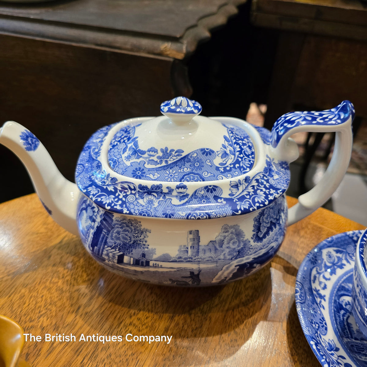 Spode Blue Italian Tea Pot