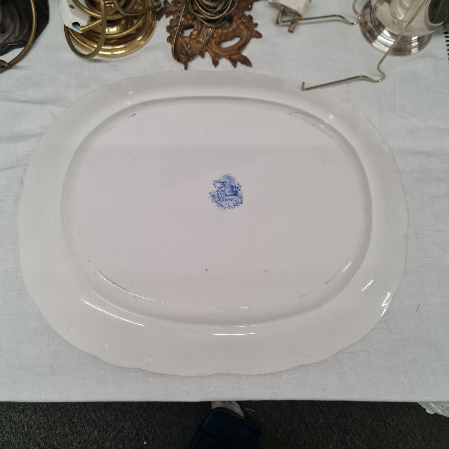 Antique big platter by William Ridgway Bell Works
