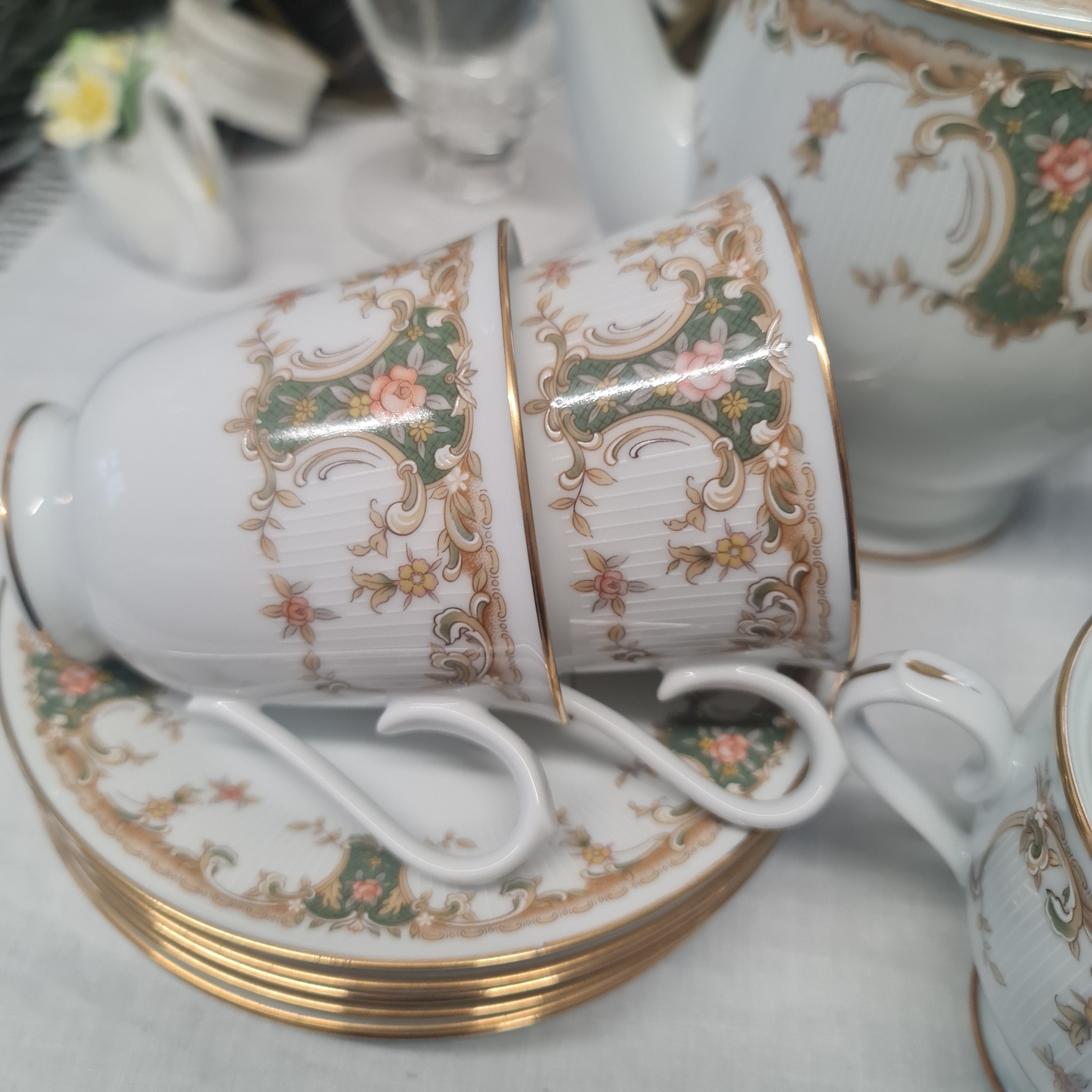 Noritake "Rivervale" Tea Cup Sets (Duo)