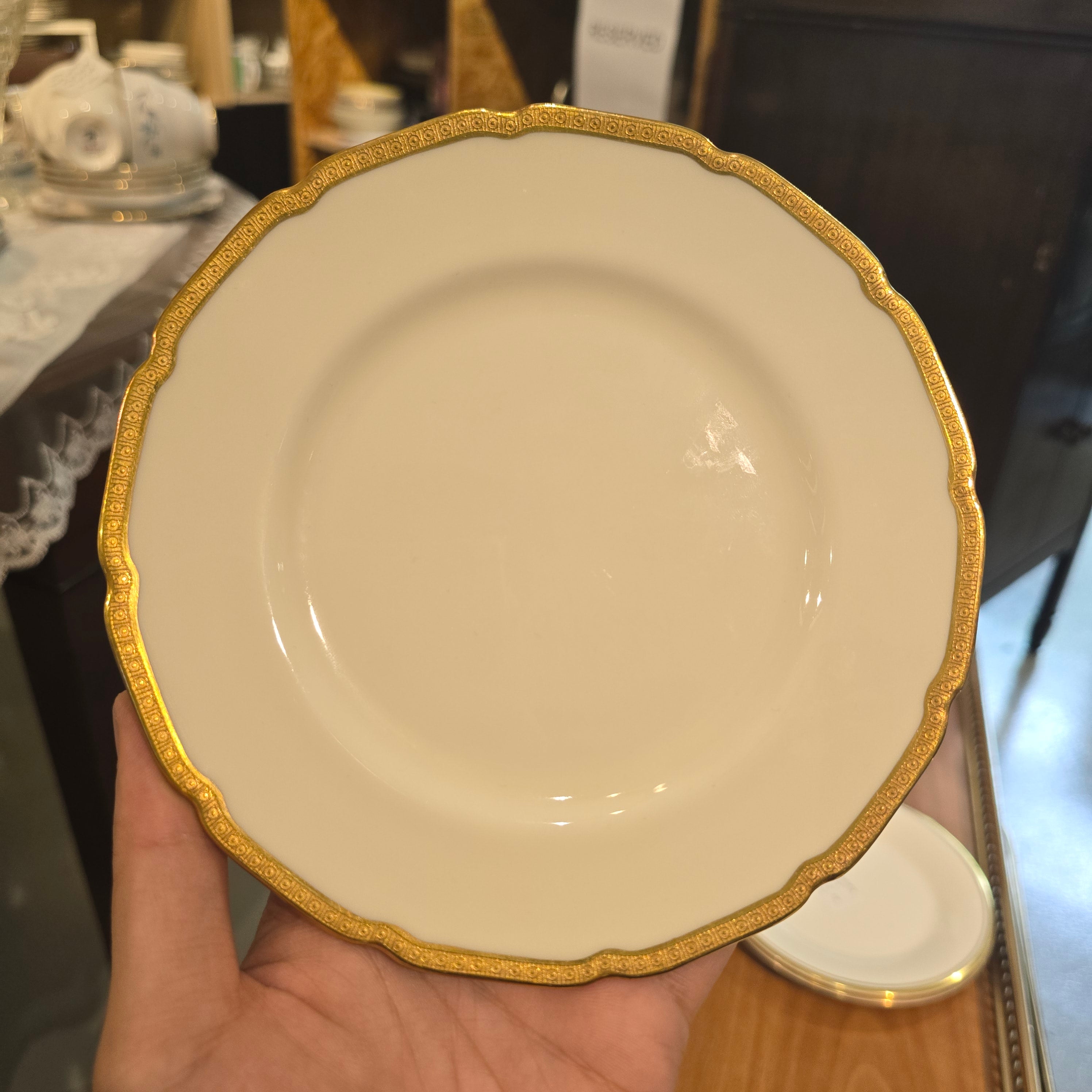 Royal Doulton White and Gold Cake Plate