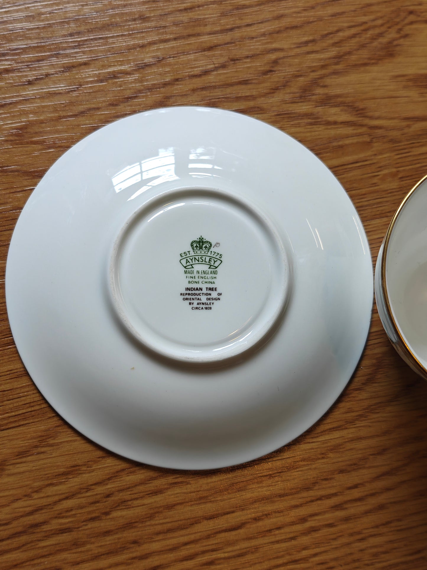Gorgeous Rare Aynsley Indian tree fine bone china tea set (Duo)