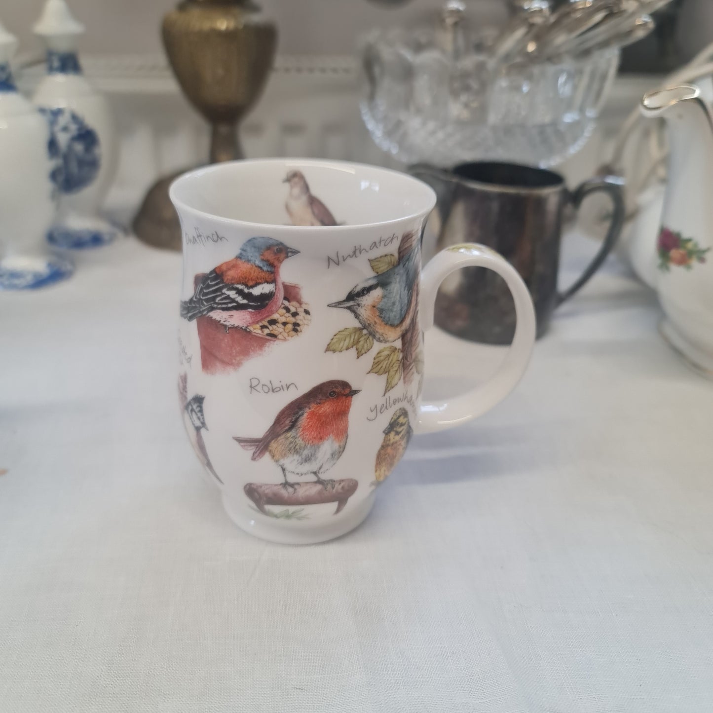 Dunoon fine bone china bird life mug