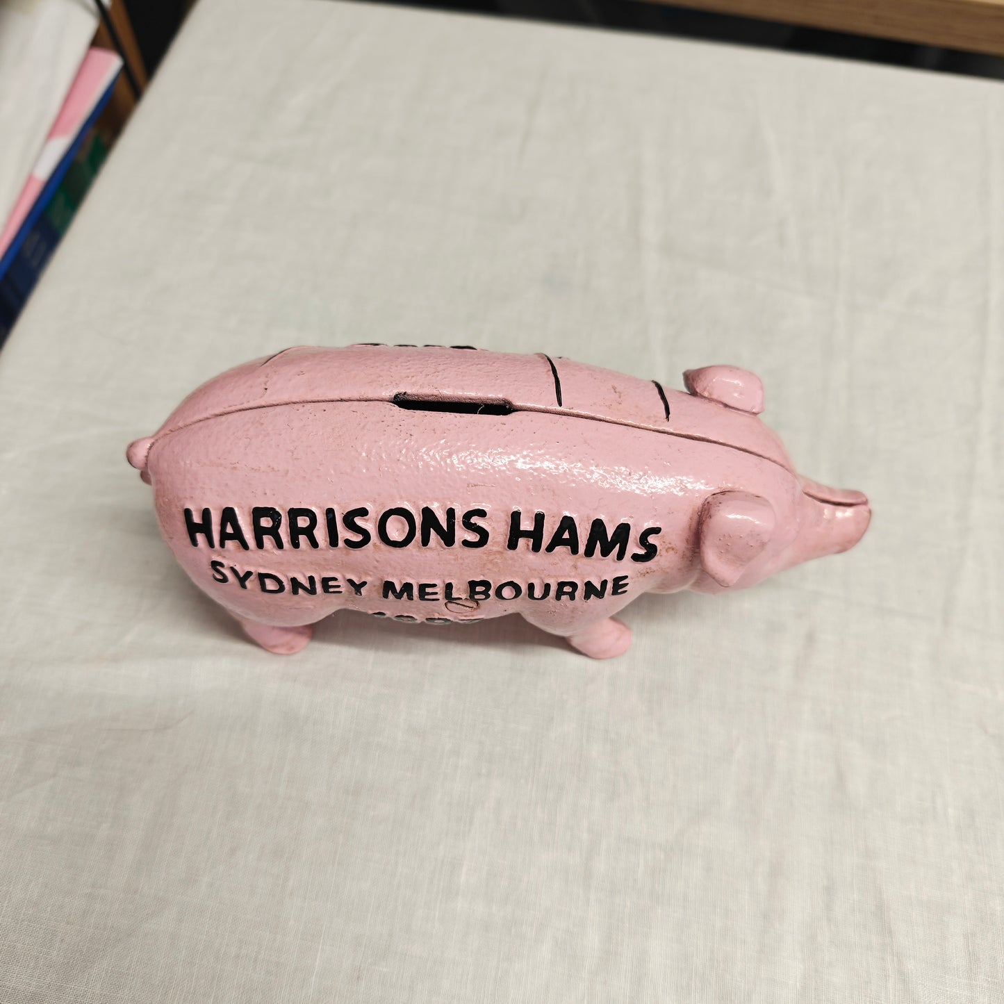 Late 19th century cast iron piggy bank