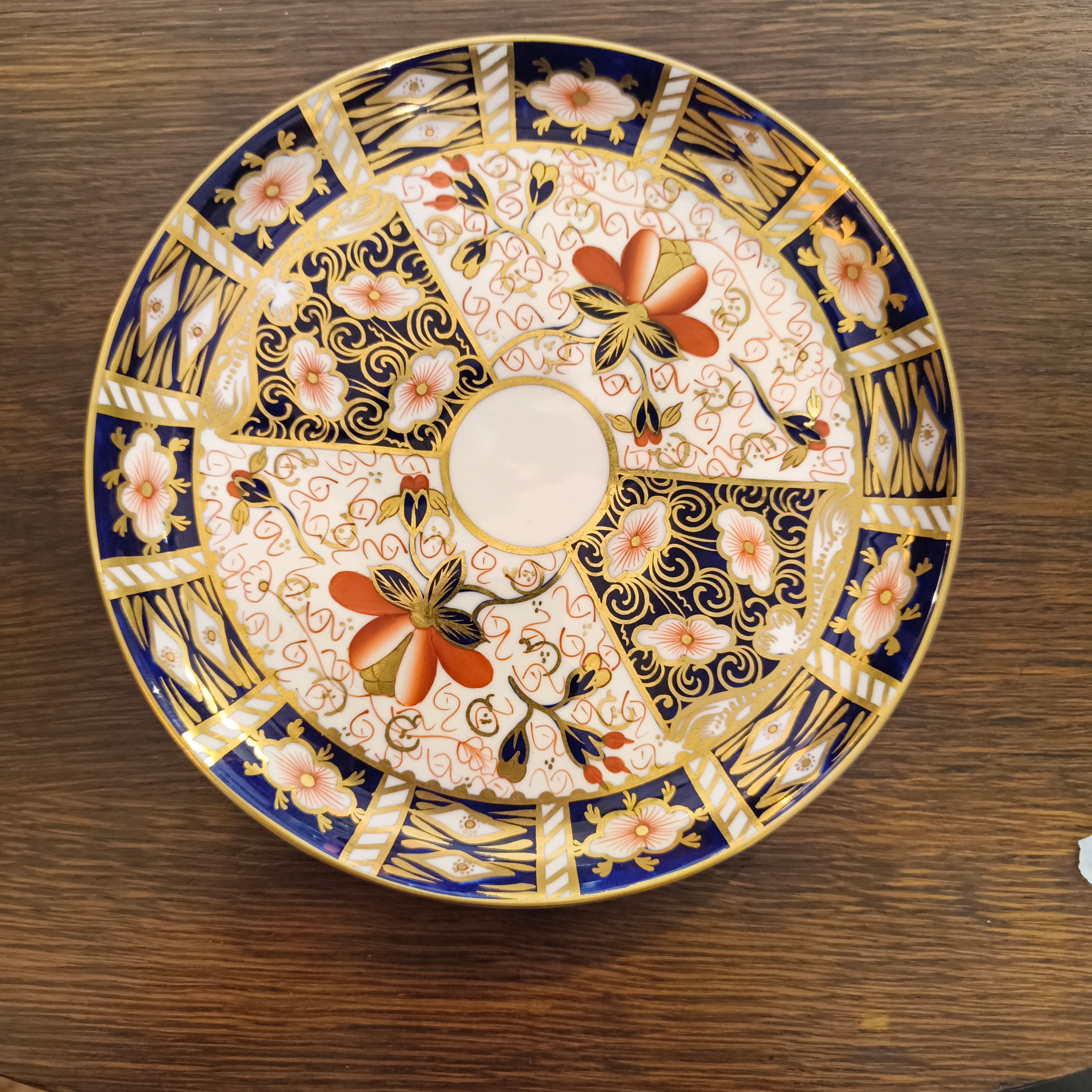 Antique Royal Crown Derby Imari Style Plate (23cm)