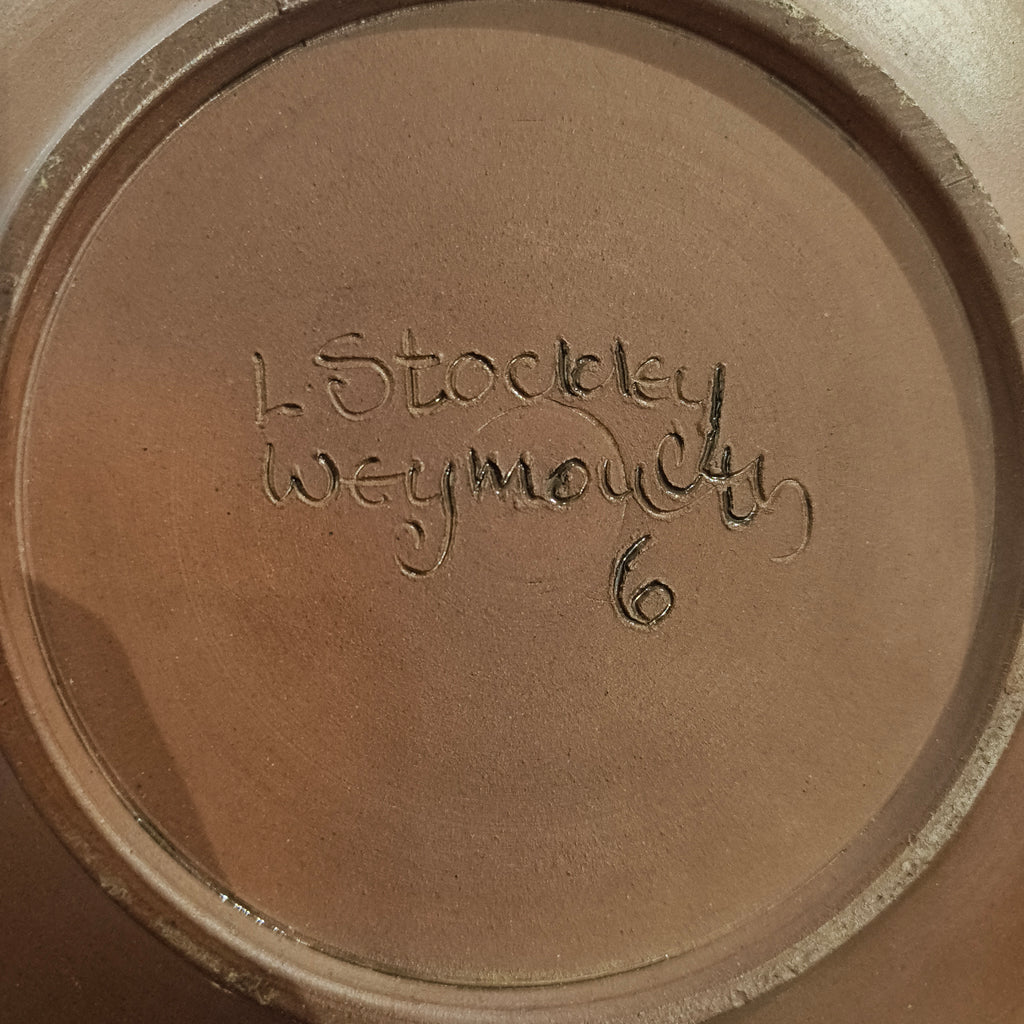Leonard Stockley Weymouth Studio Pottery Rooster Plate, c.1960s–1970s