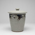 Mid Century Modern Studio Pottery Jar - Hand-Painted Botanical Motifs