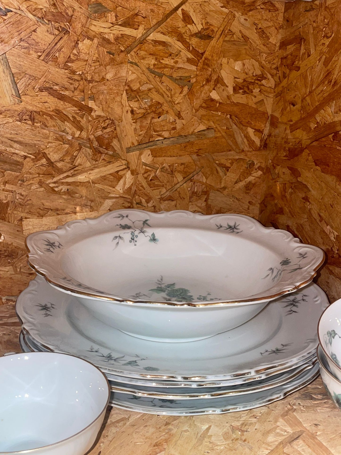 Royal Heidelberg Winterling Bavaria Green Ming tableware