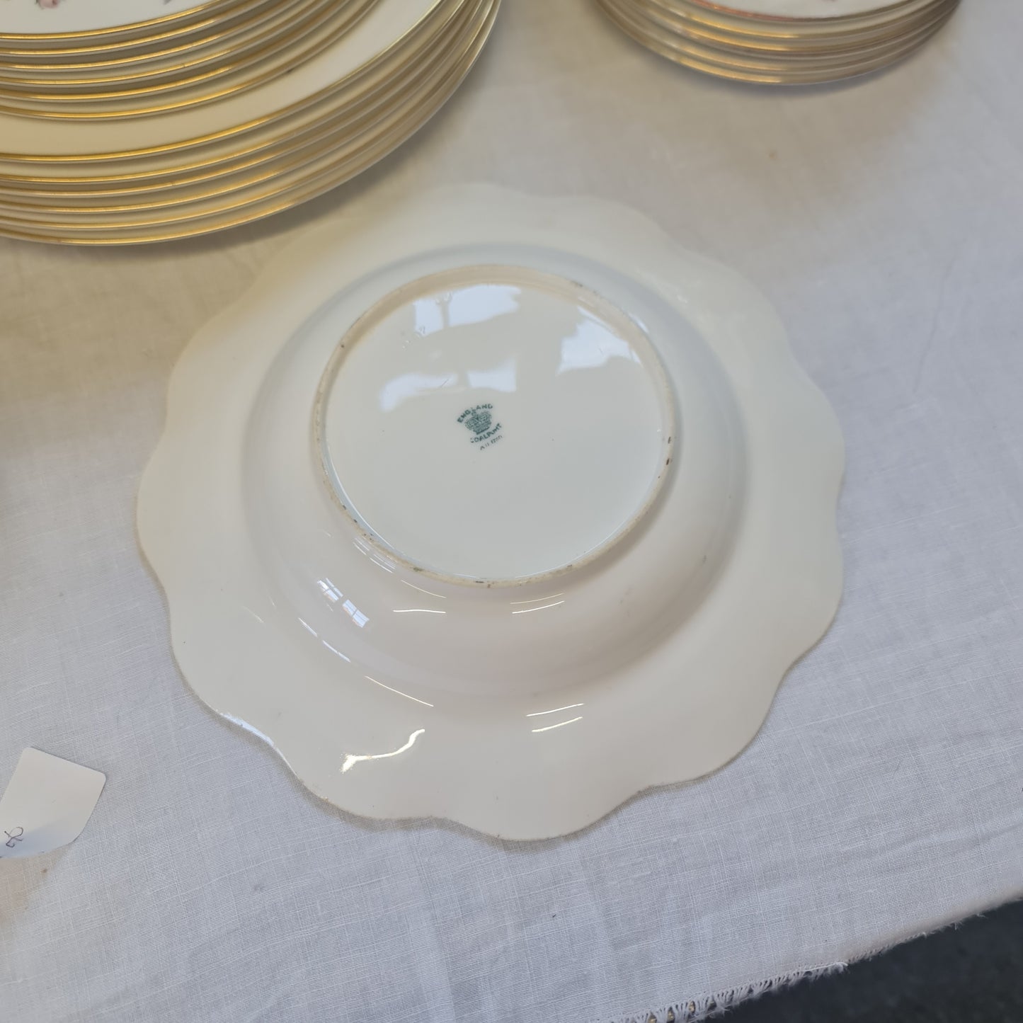 Antique 1890-1919 COALPORT (England) INDIAN TREE 12" Scalloped   Plate